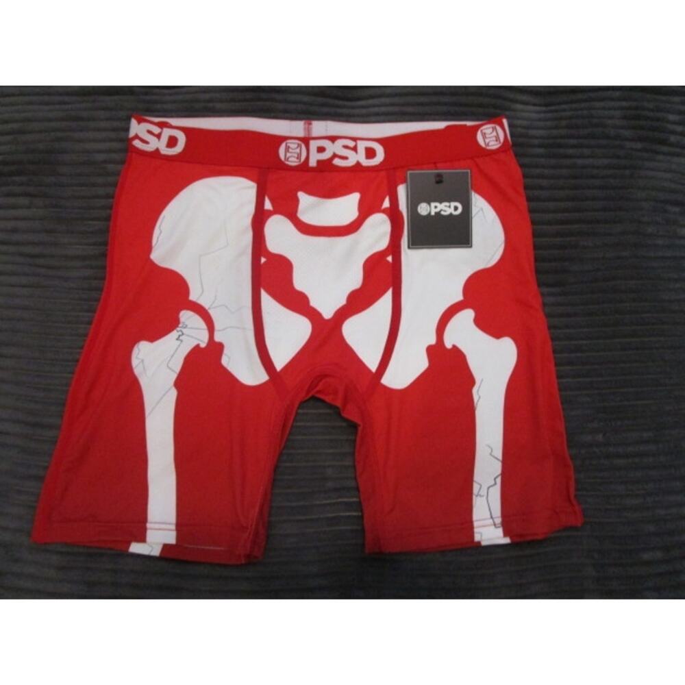 PSD Snapped X-Ray Pelvis Red Men's Large Underwear Boxer Briefs